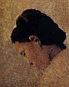 Georges Seurat Head Portrait of the Girl oil on canvas
